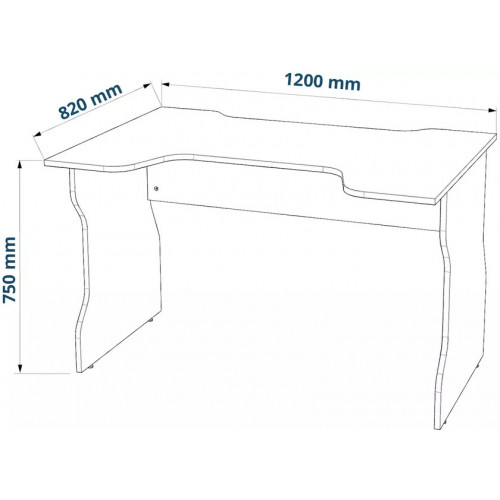 ВАРДИГ K1 стол компьютерный 120x75x82