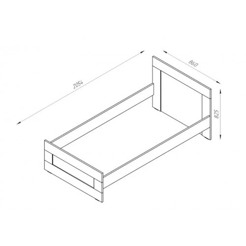 СИРИУС кровать одинарная 80х200
