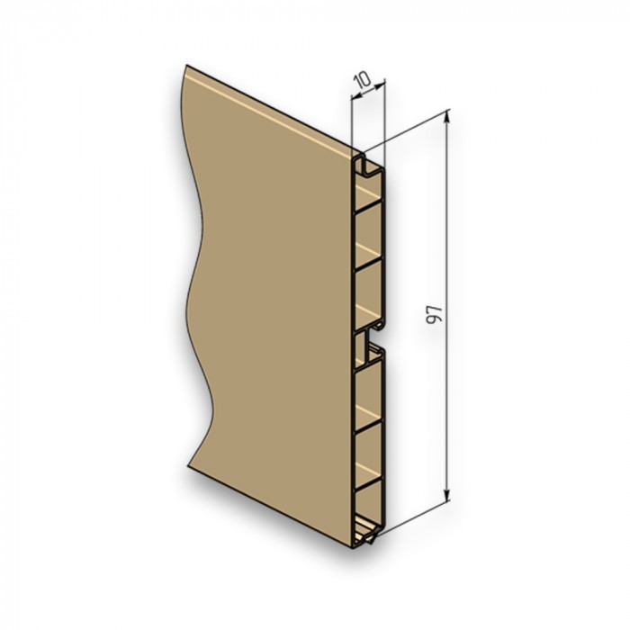 Цоколь кухонный ПВХ h=100mm Цоколь кухонный ПВХ h=100mm
