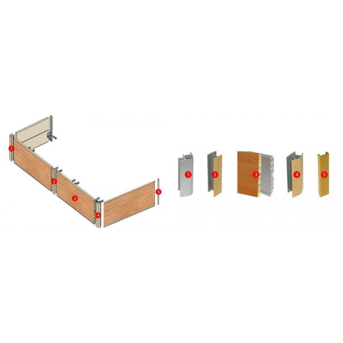 Цоколь кухонный ПВХ h=150mm Цоколь кухонный ПВХ h=150mm