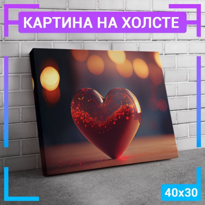 Картина интерьерная на холсте "Концепция Сердце"