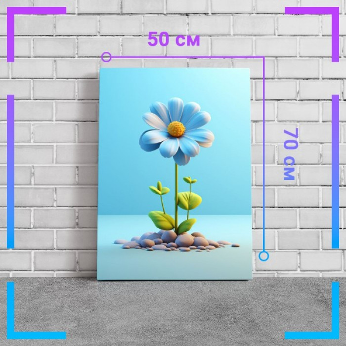 Картина интерьерная на холсте "3D цветок "