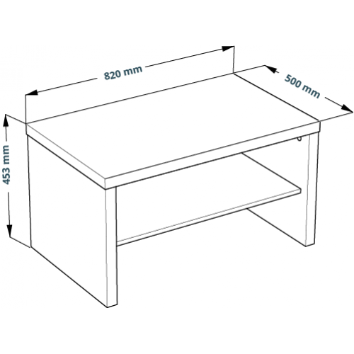 Энкель 82С журнальный cтол 82x50x45