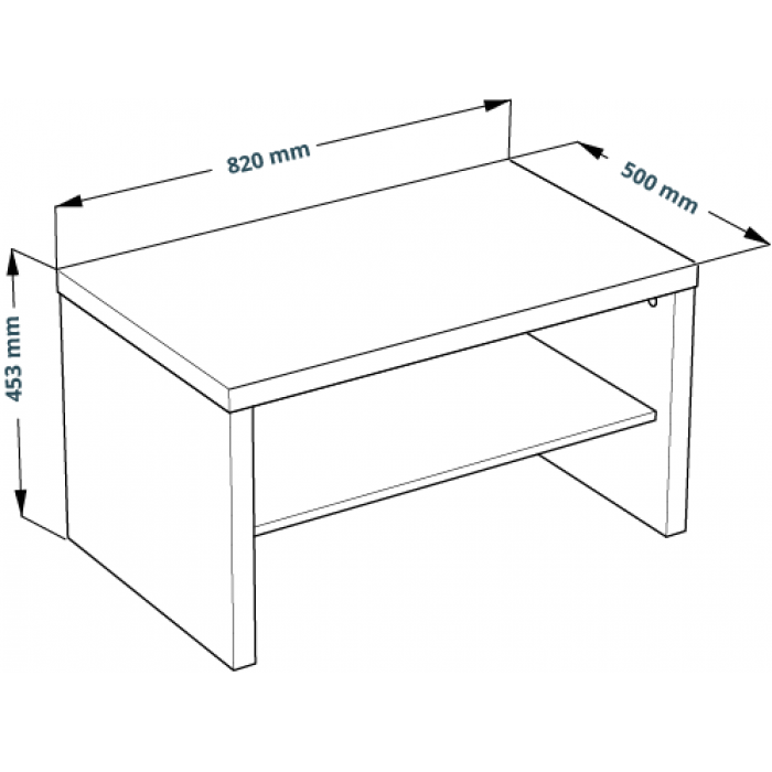 Энкель 82С журнальный cтол 82x50x45 Энкель 82С журнальный cтол 82x50x45