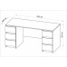 КАСТОР стол письменный 6 ящиков 151х65