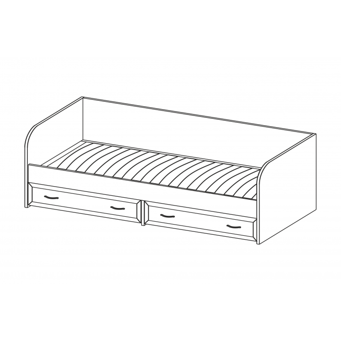 Кровать КР-1042 Кровать КР-1042